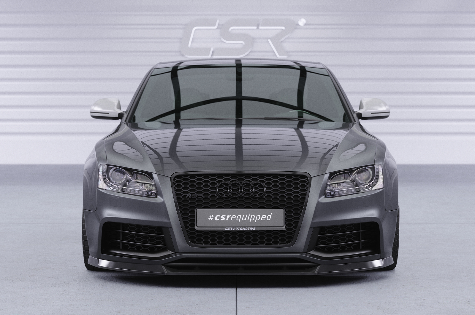 Lame de parechoc avant pour Audi RS5 (8T) facelift (2012-2015) - Fabriqué en ABS (6 finitions au choix)