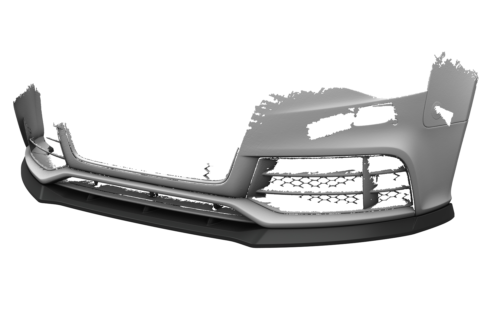 Lame de parechoc avant pour Audi RS5 (8T) facelift (2012-2015) - Fabriqué en ABS (6 finitions au choix)