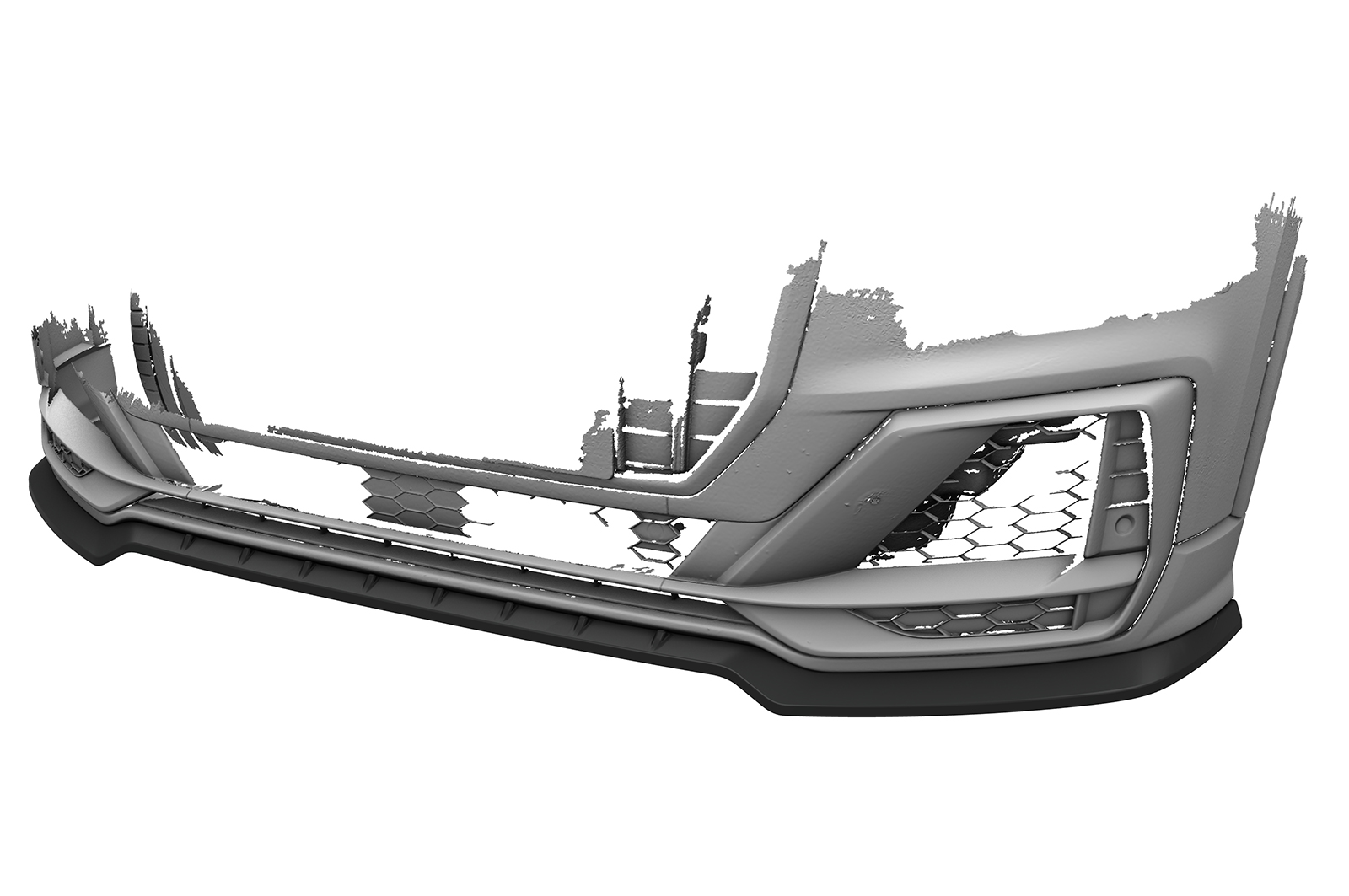Lame de parechoc avant pour Audi SQ2 (GA) toutes carrosseries (préfacelift) (2018-2020) - Fabriqué en ABS (6 finitions au choix)