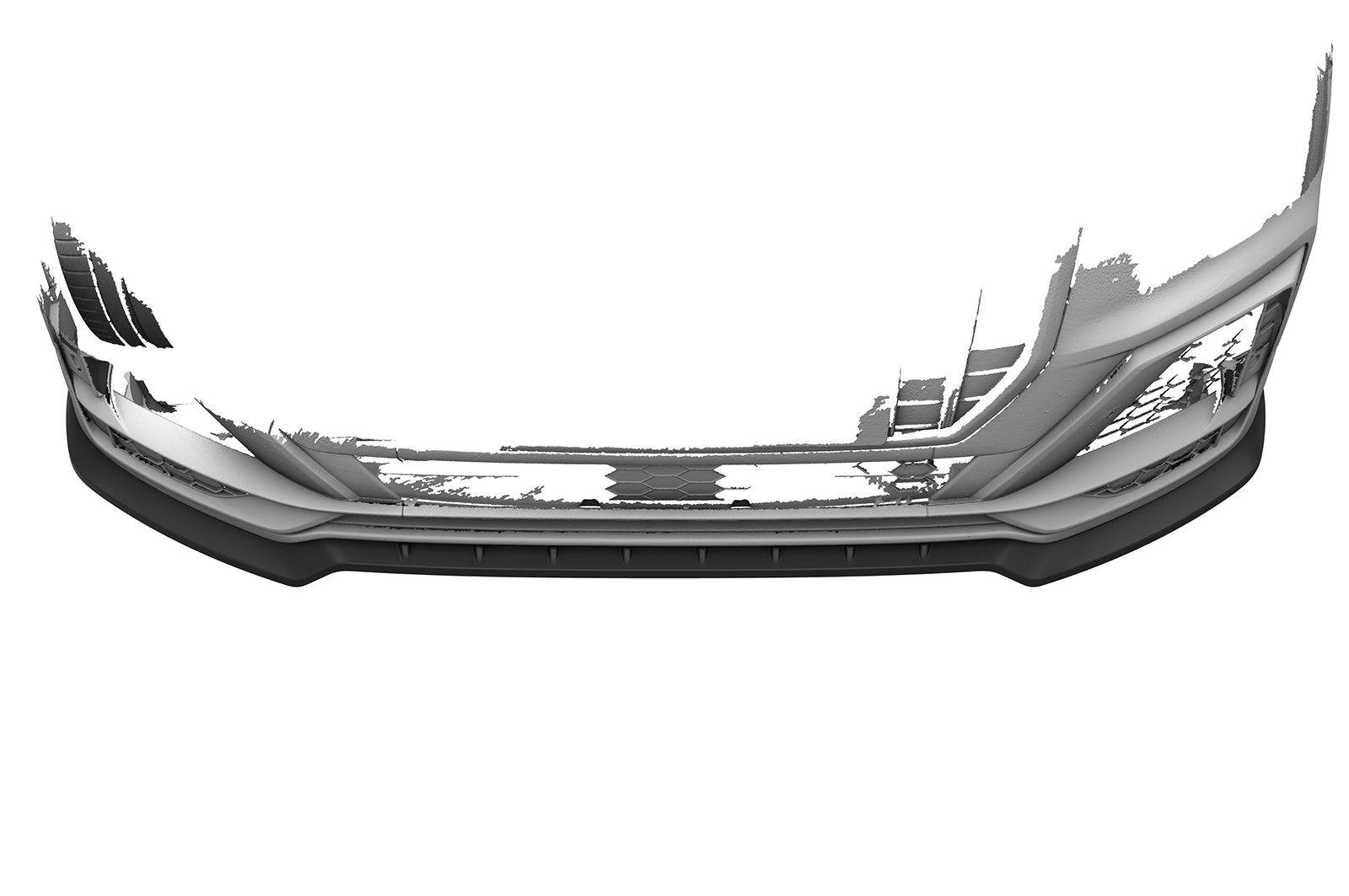 Lame de parechoc avant pour Audi SQ2 (GA) toutes carrosseries (préfacelift) (2018-2020) - Fabriqué en ABS (6 finitions au choix)