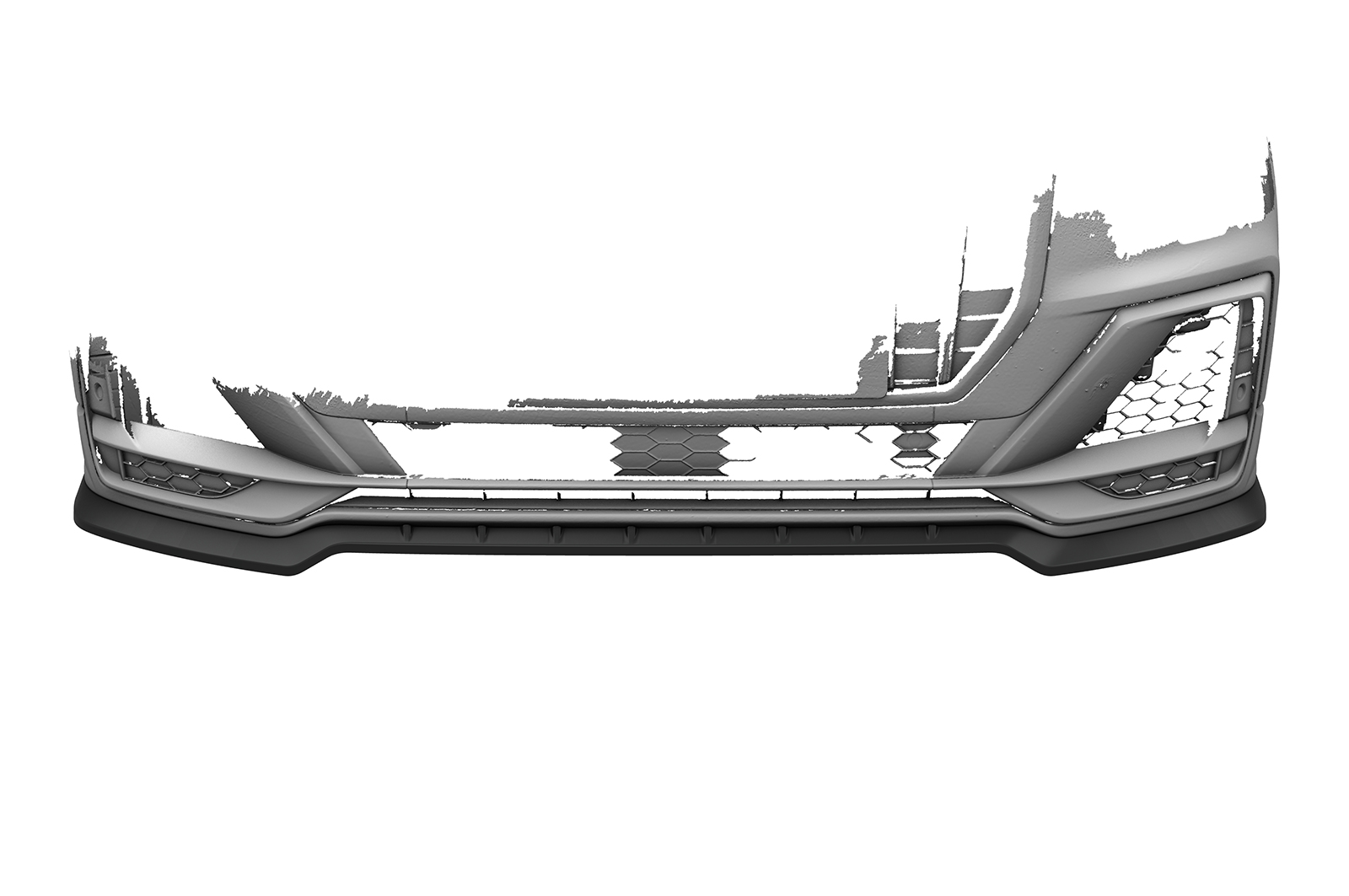 Lame de parechoc avant pour Audi SQ2 (GA) toutes carrosseries (préfacelift) (2018-2020) - Fabriqué en ABS (6 finitions au choix)