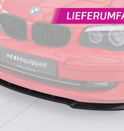 Lame de parechoc avant pour BMW Série 1 E81 / E87 facelift (2007-2013) - Fabriqué en ABS (6 finitions au choix)