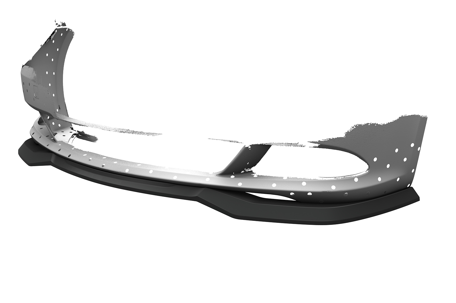 Lame de parechoc avant pour BMW Série 6 E63 / E64 toutes carrosseries (facelift) (2007-2010) - Fabriqué en ABS (6 finitions au choix)