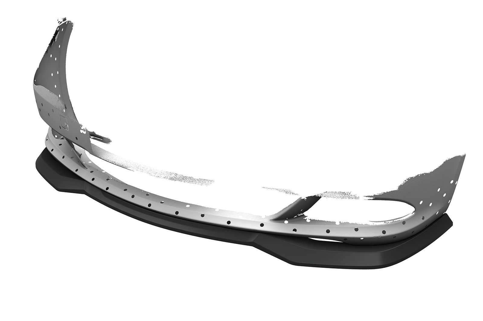 Lame de parechoc avant pour BMW Série 6 E63 / E64 toutes carrosseries (facelift) (2007-2010) - Fabriqué en ABS (6 finitions au choix)
