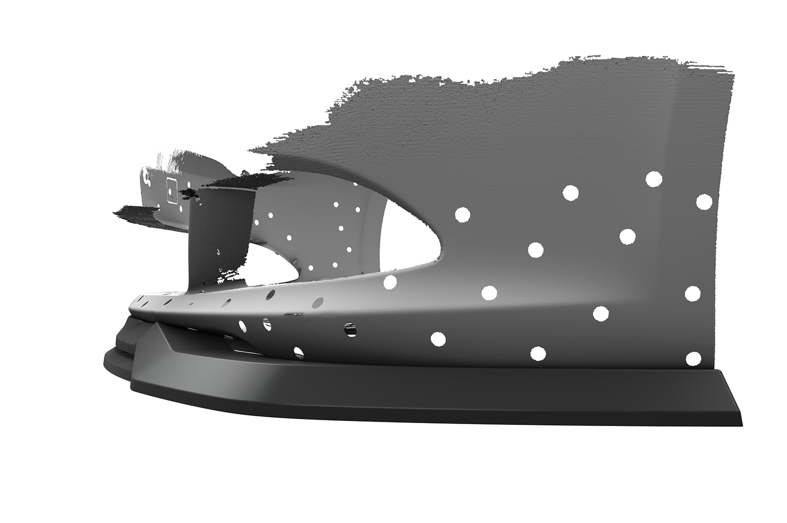 Lame de parechoc avant pour BMW Série 6 E63 / E64 toutes carrosseries (facelift) (2007-2010) - Fabriqué en ABS (6 finitions au choix)