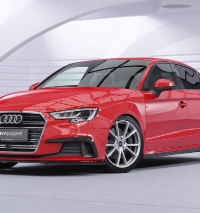 Lame de parechoc avant pour Audi A3 8V berline et cabriolet (facelift) (2016-2020) - Fabriqué en ABS (6 finitions au choix)