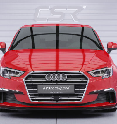 Lame de parechoc avant pour Audi A3 8V berline et cabriolet (facelift) (2016-2020) - Fabriqué en ABS (6 finitions au choix)