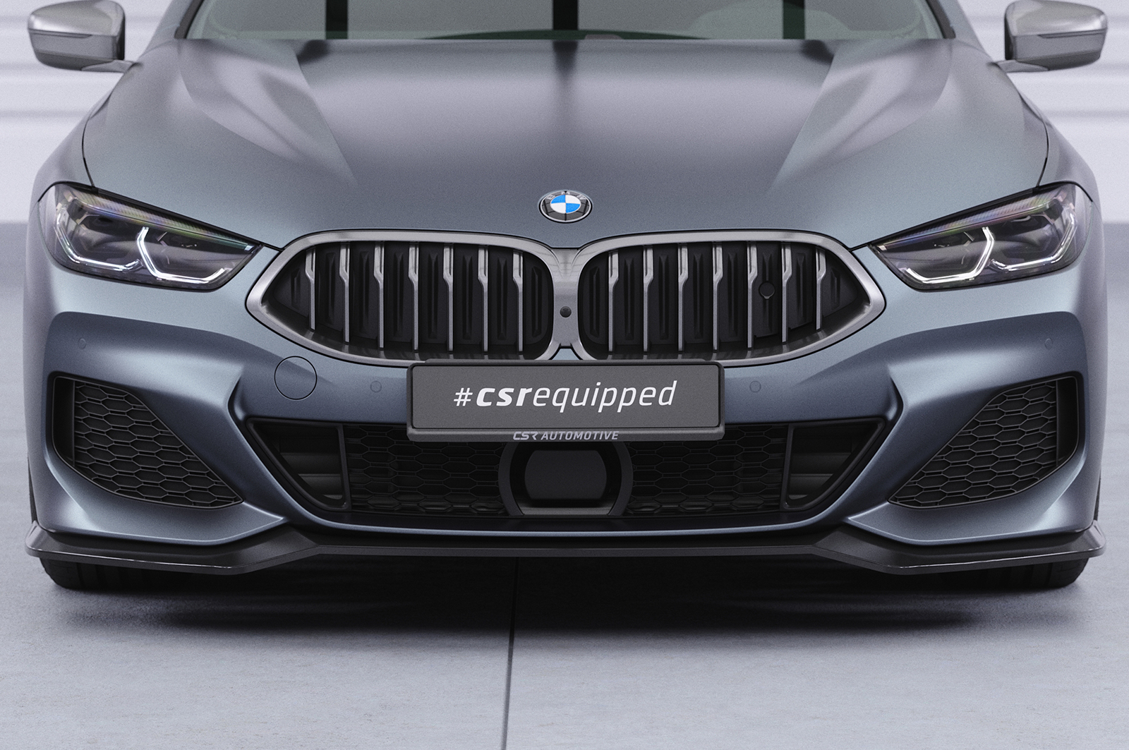 Lame de parechoc avant pour BMW Série 8 G16 Grand coupé avec Pack M / et M850i (depuis 2019) - Fabriqué en ABS (6 finitions au choix)