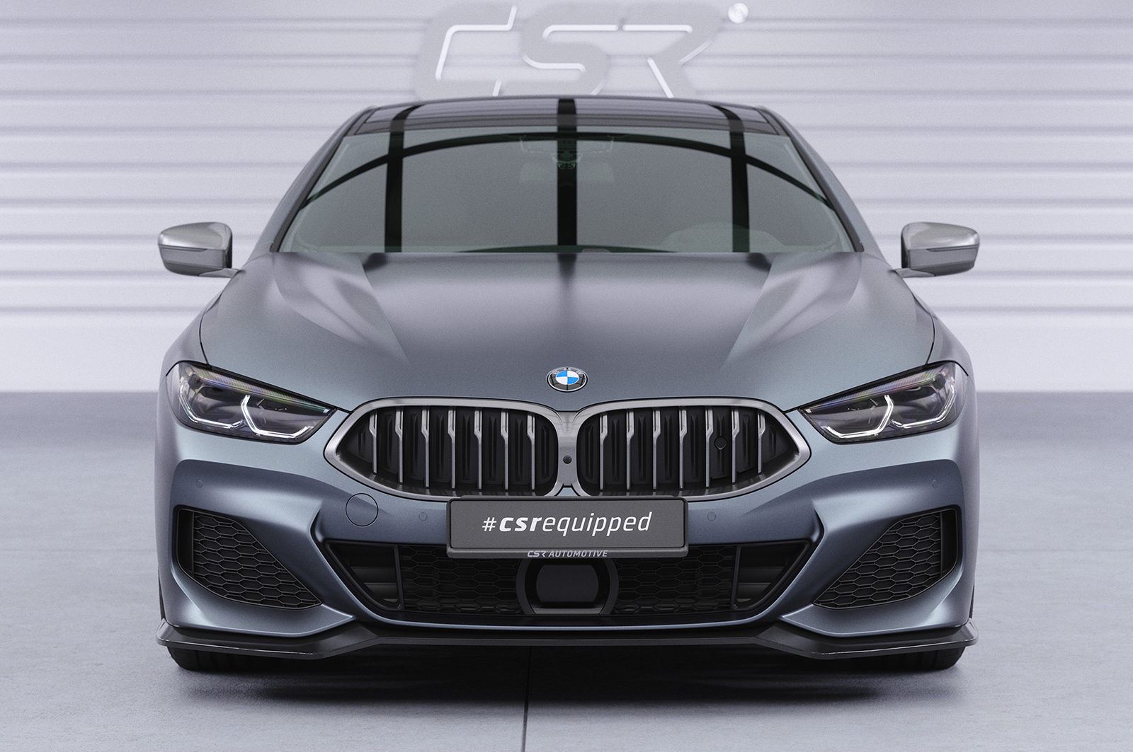 Lame de parechoc avant pour BMW Série 8 G16 Grand coupé avec Pack M / et M850i (depuis 2019) - Fabriqué en ABS (6 finitions au choix)