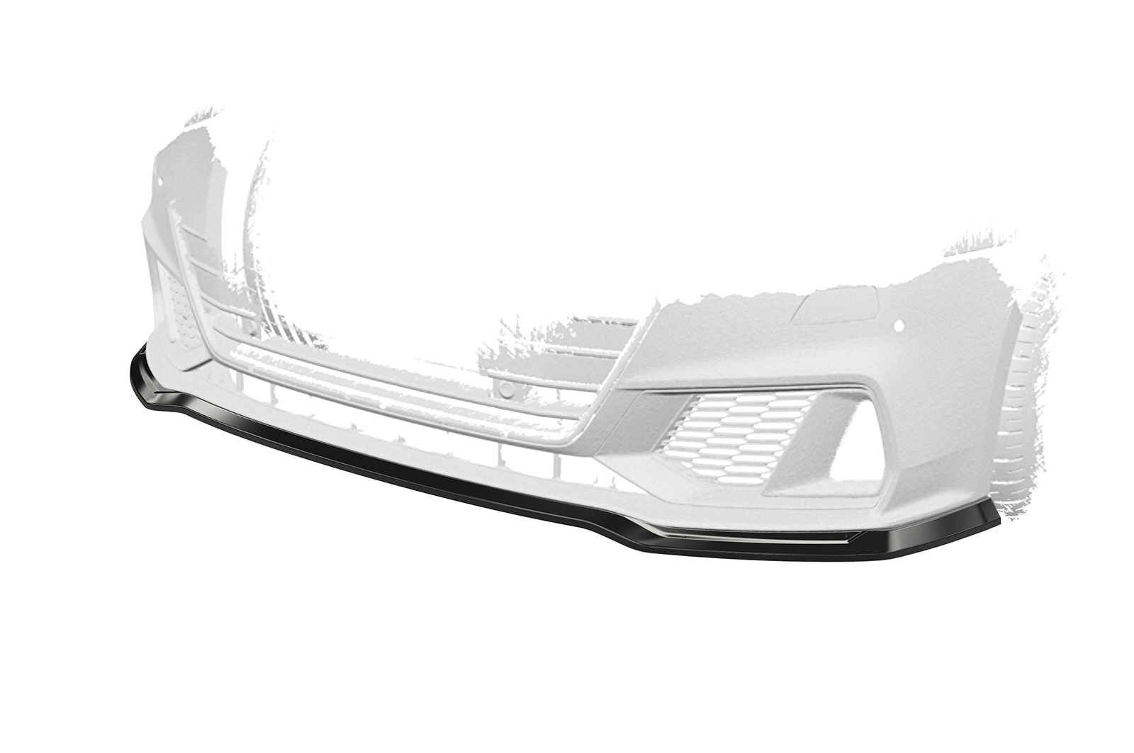 Lame de parechoc avant pour Audi A7 C8 (Typ 4K / F2) / S7 C8 (Typ 4K / F2) S-Line et S7 (2018-2024) - Fabriqué en ABS (6 finitions au choix)