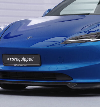 Lame de parechoc avant pour Tesla Model 3 toutes carrosseries (facelift) (depuis 09/2023) - Fabriqué en ABS (6 finitions au choix)