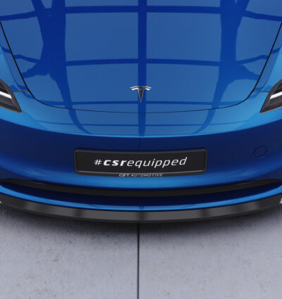 Lame de parechoc avant pour Tesla Model 3 toutes carrosseries (facelift) (depuis 09/2023) - Fabriqué en ABS (6 finitions au choix)