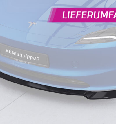 Lame de parechoc avant pour Tesla Model 3 toutes carrosseries (facelift) (depuis 09/2023) - Fabriqué en ABS (6 finitions au choix)