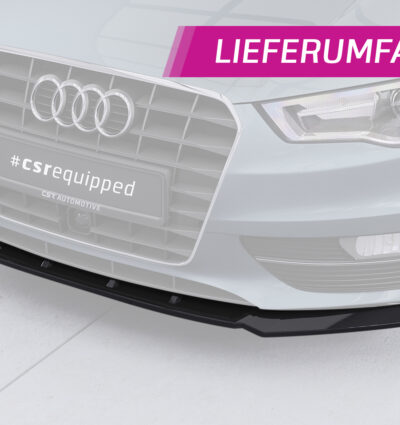 Lame de parechoc avant pour Audi A3 8V sauf cabriolet et berline (2012-2016) - Fabriqué en ABS (6 finitions au choix)