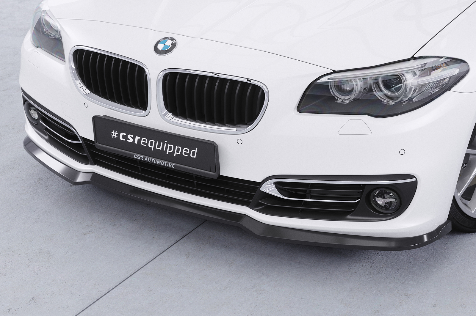 Lame de parechoc avant pour BMW Série 5 F10 / F11 berline / break (facelift) (2013-2017) - Fabriqué en ABS (6 finitions au choix)