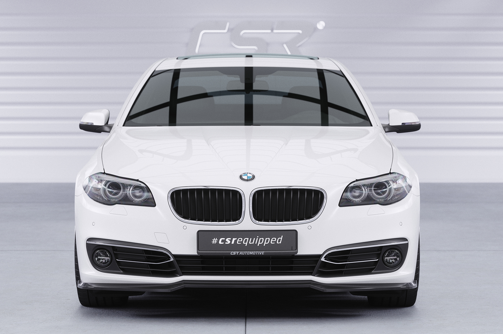 Lame de parechoc avant pour BMW Série 5 F10 / F11 berline / break (facelift) (2013-2017) - Fabriqué en ABS (6 finitions au choix)