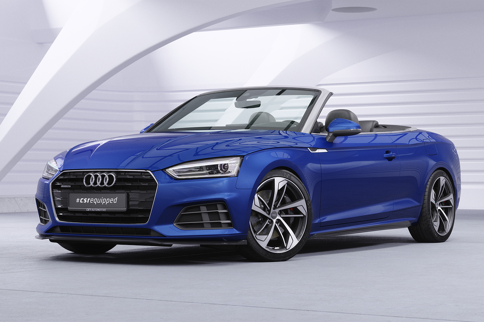 Lame de parechoc avant pour Audi A5 (F5) finition de base (coupé et cabriolet) (2016-2019) - Fabriqué en ABS (6 finitions au choix)