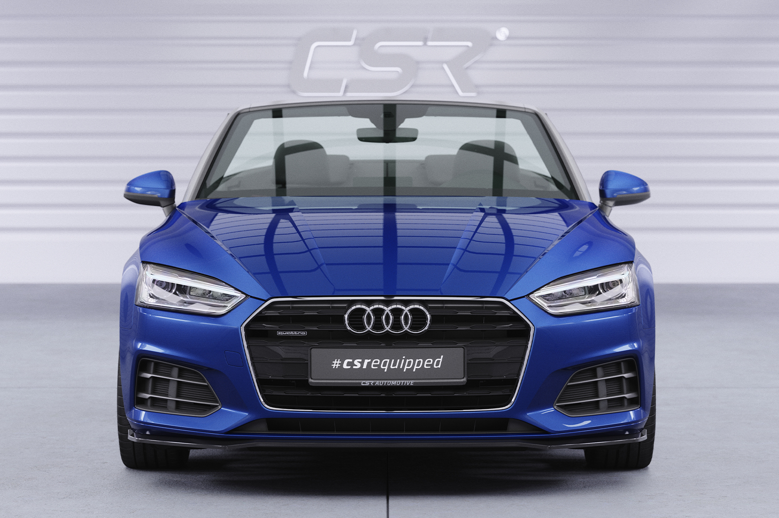 Lame de parechoc avant pour Audi A5 (F5) finition de base (coupé et cabriolet) (2016-2019) - Fabriqué en ABS (6 finitions au choix)