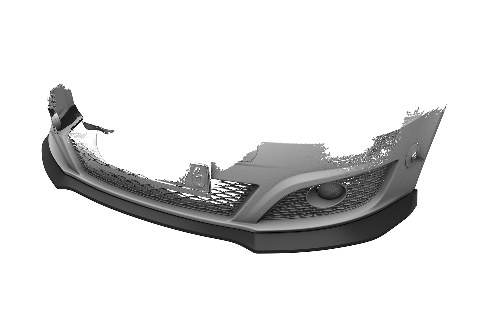 Lame de parechoc avant pour Seat Leon 2 (Typ 1P) toutes carrosseries (facelift) (2009-2012) - Fabriqué en ABS (6 finitions au choix)