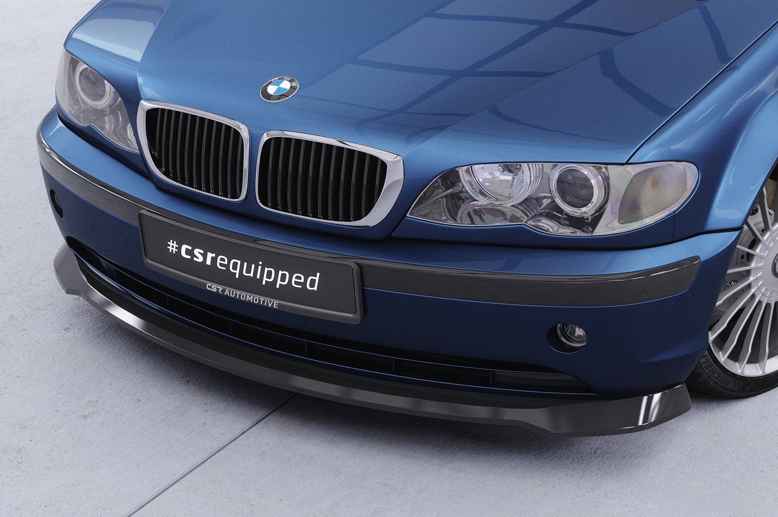 Lame de parechoc avant pour BMW Série 3 E46 berline / break (facelift) (2001-2005) - Fabriqué en ABS (6 finitions au choix)