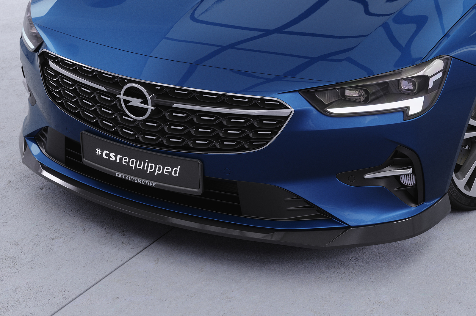Lame de parechoc avant pour Opel Insignia B toutes carrosseries (facelift) (2020-2022) - Fabriqué en ABS (6 finitions au choix)