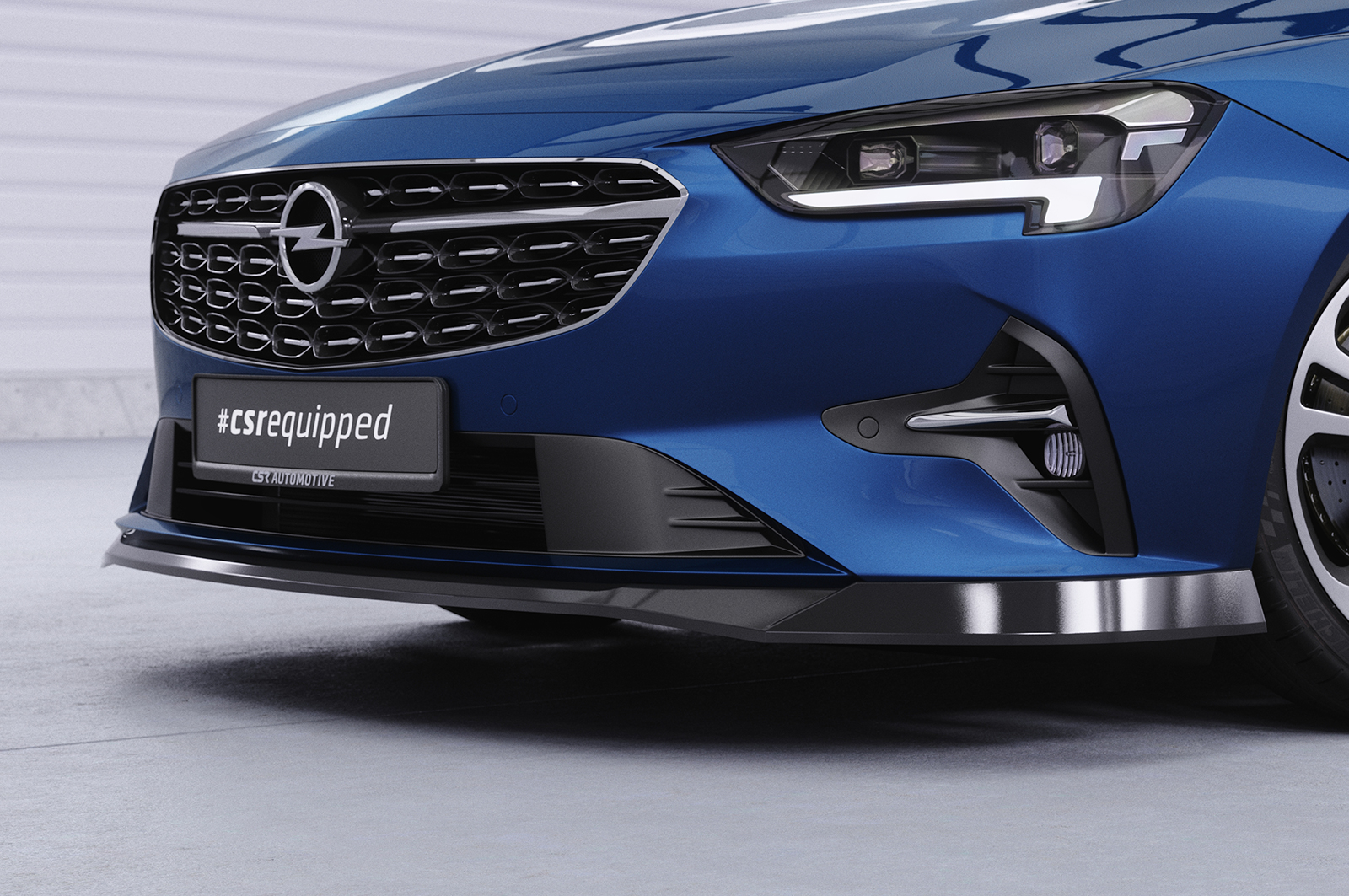Lame de parechoc avant pour Opel Insignia B toutes carrosseries (facelift) (2020-2022) - Fabriqué en ABS (6 finitions au choix)