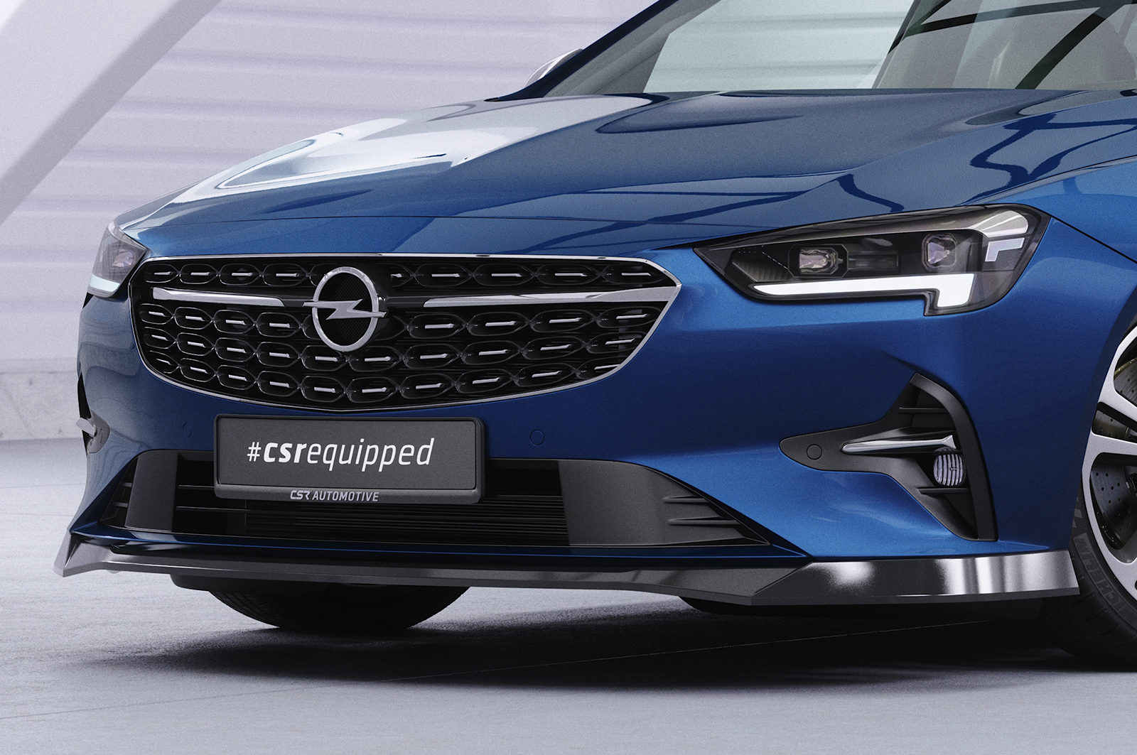 Lame de parechoc avant pour Opel Insignia B toutes carrosseries (facelift) (2020-2022) - Fabriqué en ABS (6 finitions au choix)