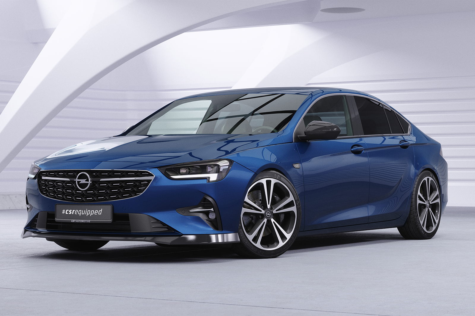 Lame de parechoc avant pour Opel Insignia B toutes carrosseries (facelift) (2020-2022) - Fabriqué en ABS (6 finitions au choix)