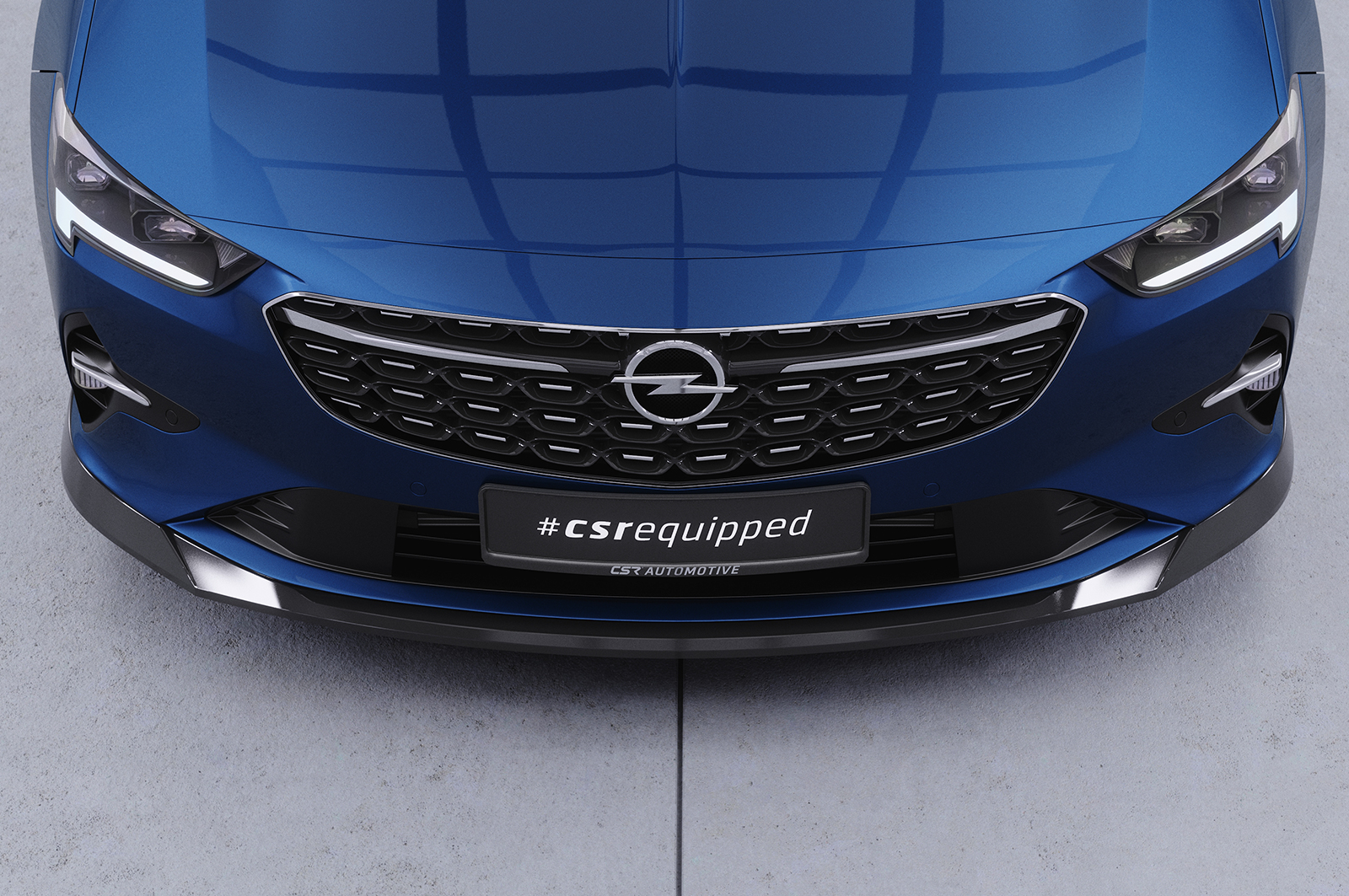 Lame de parechoc avant pour Opel Insignia B toutes carrosseries (facelift) (2020-2022) - Fabriqué en ABS (6 finitions au choix)