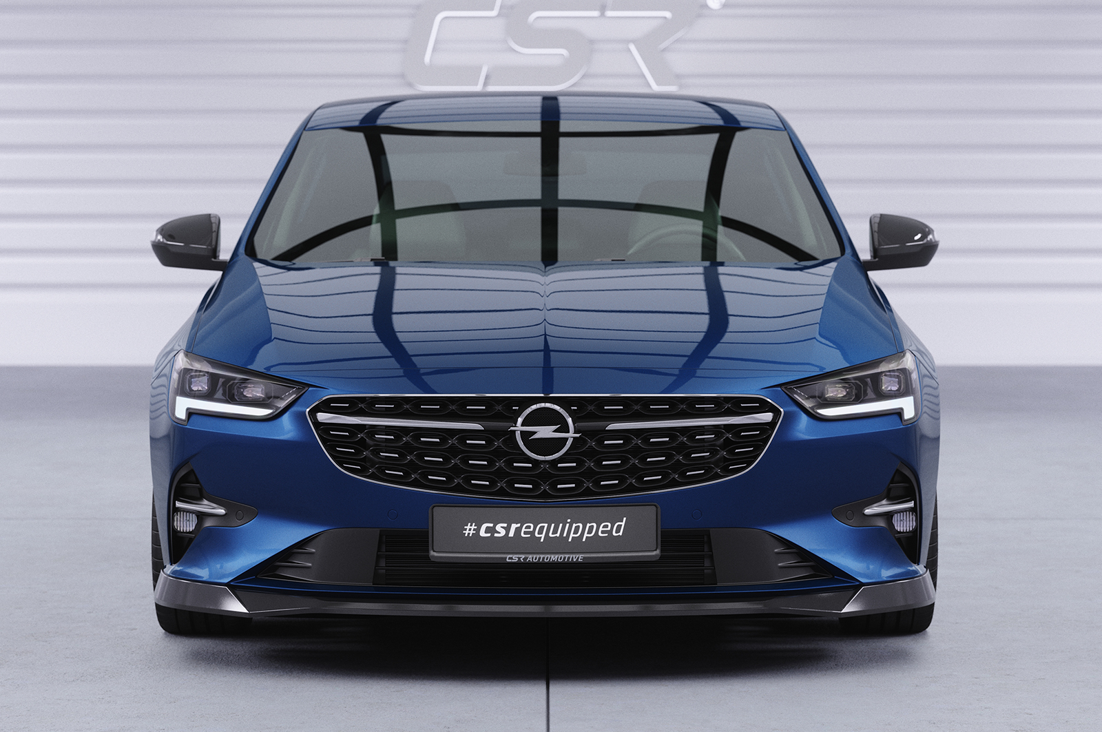 Lame de parechoc avant pour Opel Insignia B toutes carrosseries (facelift) (2020-2022) - Fabriqué en ABS (6 finitions au choix)