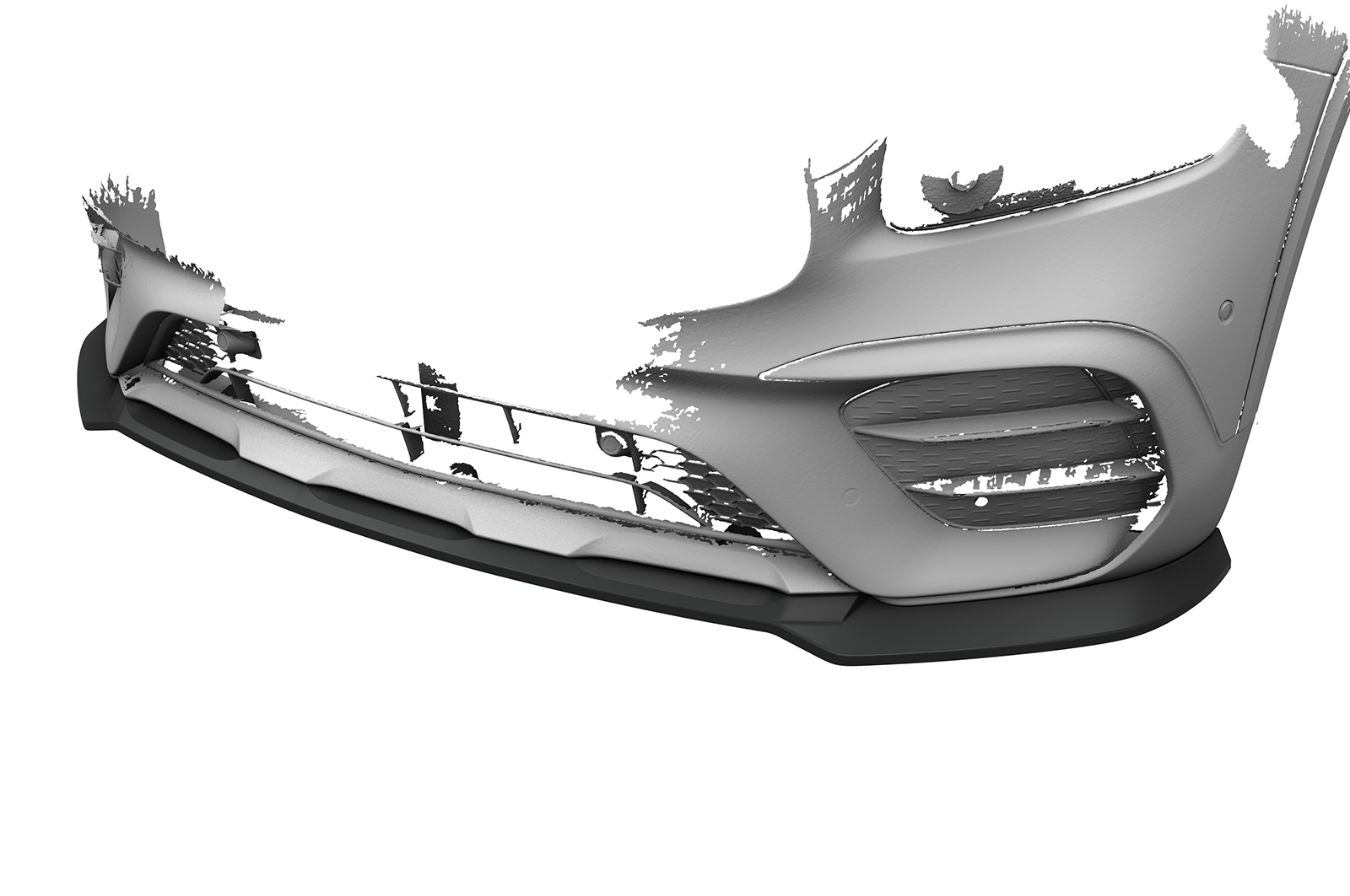 Lame de parechoc avant pour Mercedes-Benz GLB X247 toutes carrosseries (depuis 2019) - Fabriqué en ABS (6 finitions au choix)