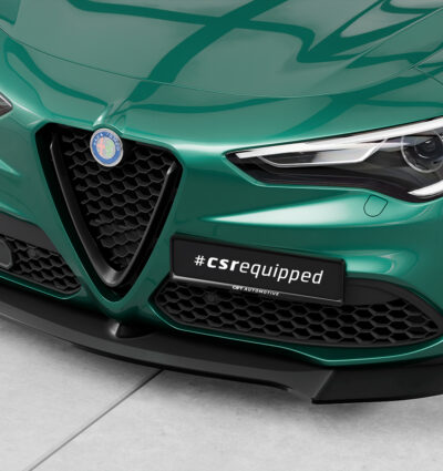 Lame de parechoc avant pour Alfa Romeo Stelvio toutes carrosseries (depuis 2017) - Fabriqué en ABS (6 finitions au choix)