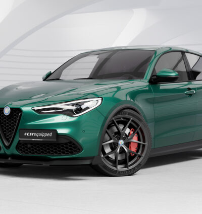 Lame de parechoc avant pour Alfa Romeo Stelvio toutes carrosseries (depuis 2017) - Fabriqué en ABS (6 finitions au choix)