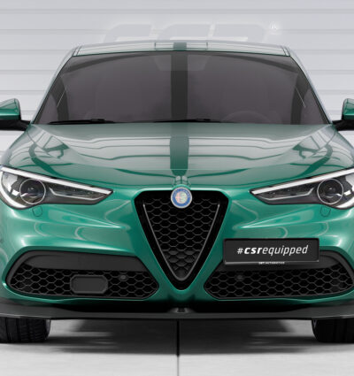 Lame de parechoc avant pour Alfa Romeo Stelvio toutes carrosseries (depuis 2017) - Fabriqué en ABS (6 finitions au choix)