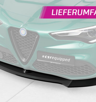 Lame de parechoc avant pour Alfa Romeo Stelvio toutes carrosseries (depuis 2017) - Fabriqué en ABS (6 finitions au choix)