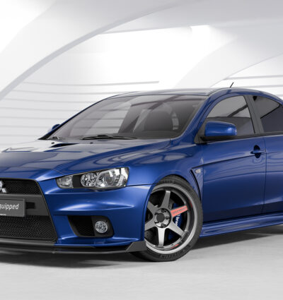 Lame de parechoc avant pour Mitsubishi Lancer Evolution X toutes carrosseries (2009-2016) - Fabriqué en ABS (6 finitions au choix)