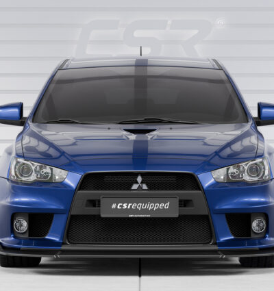 Lame de parechoc avant pour Mitsubishi Lancer Evolution X toutes carrosseries (2009-2016) - Fabriqué en ABS (6 finitions au choix)