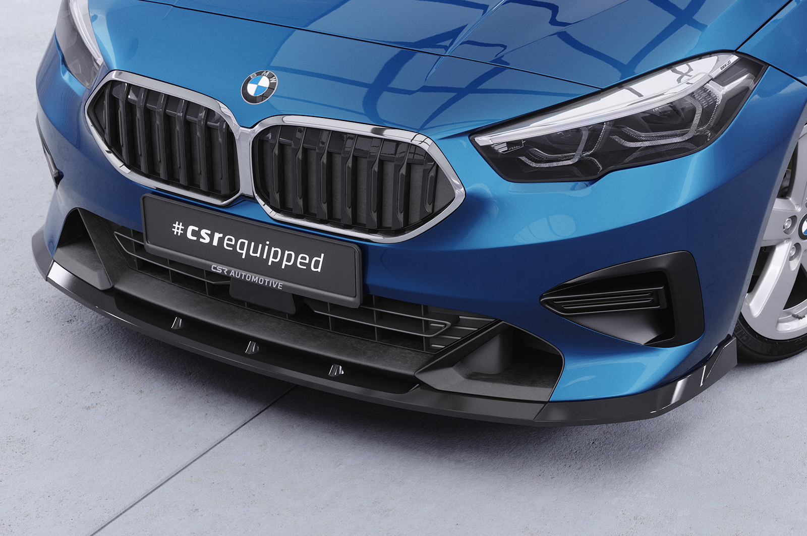 Lame de parechoc avant pour BMW Série 2 F44 Gran coupé (Serie / Advantage / Sport Line) (depuis 2020) - Fabriqué en ABS (6 finitions au choix)