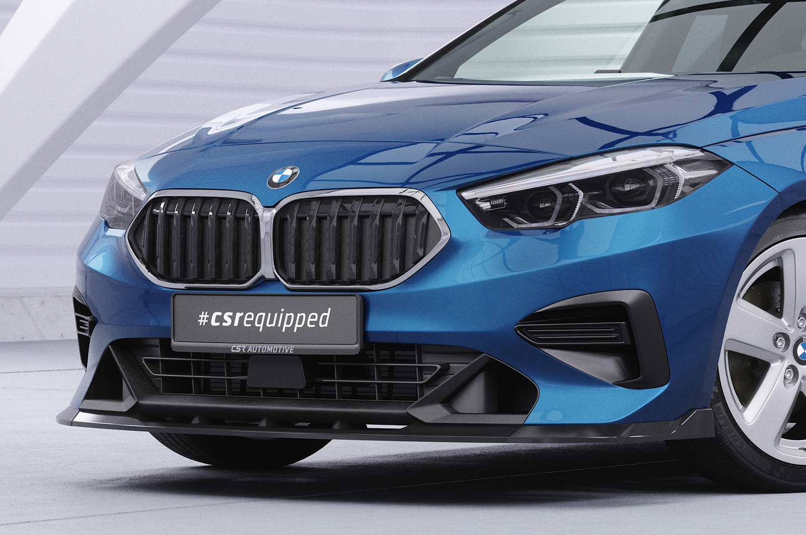 Lame de parechoc avant pour BMW Série 2 F44 Gran coupé (Serie / Advantage / Sport Line) (depuis 2020) - Fabriqué en ABS (6 finitions au choix)
