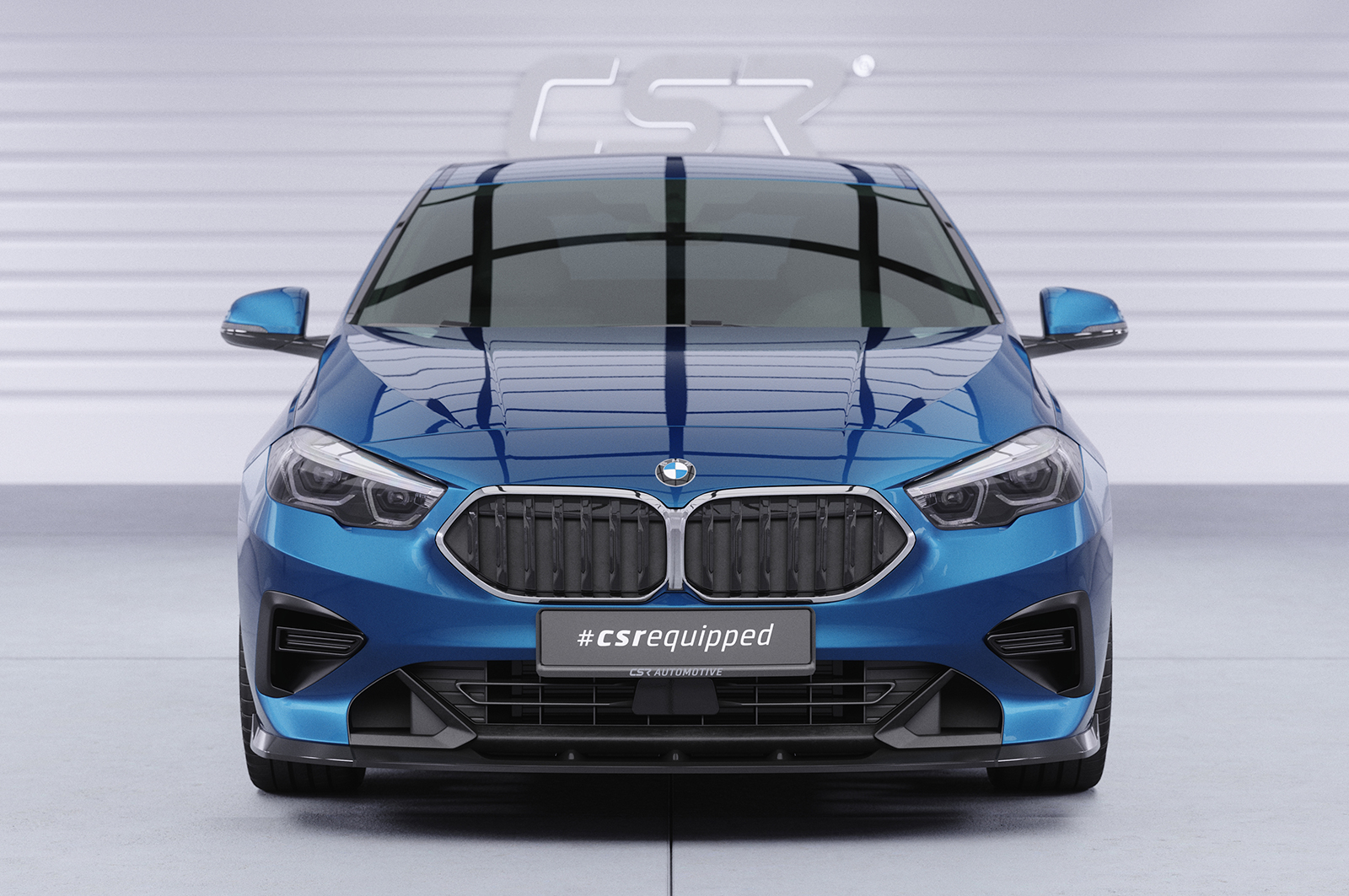 Lame de parechoc avant pour BMW Série 2 F44 Gran coupé (Serie / Advantage / Sport Line) (depuis 2020) - Fabriqué en ABS (6 finitions au choix)