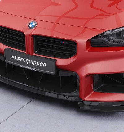 Lame de parechoc avant pour BMW M2 G87 avec M Performance Frontaufsatz (depuis 2023) - Fabriqué en ABS (6 finitions au choix)