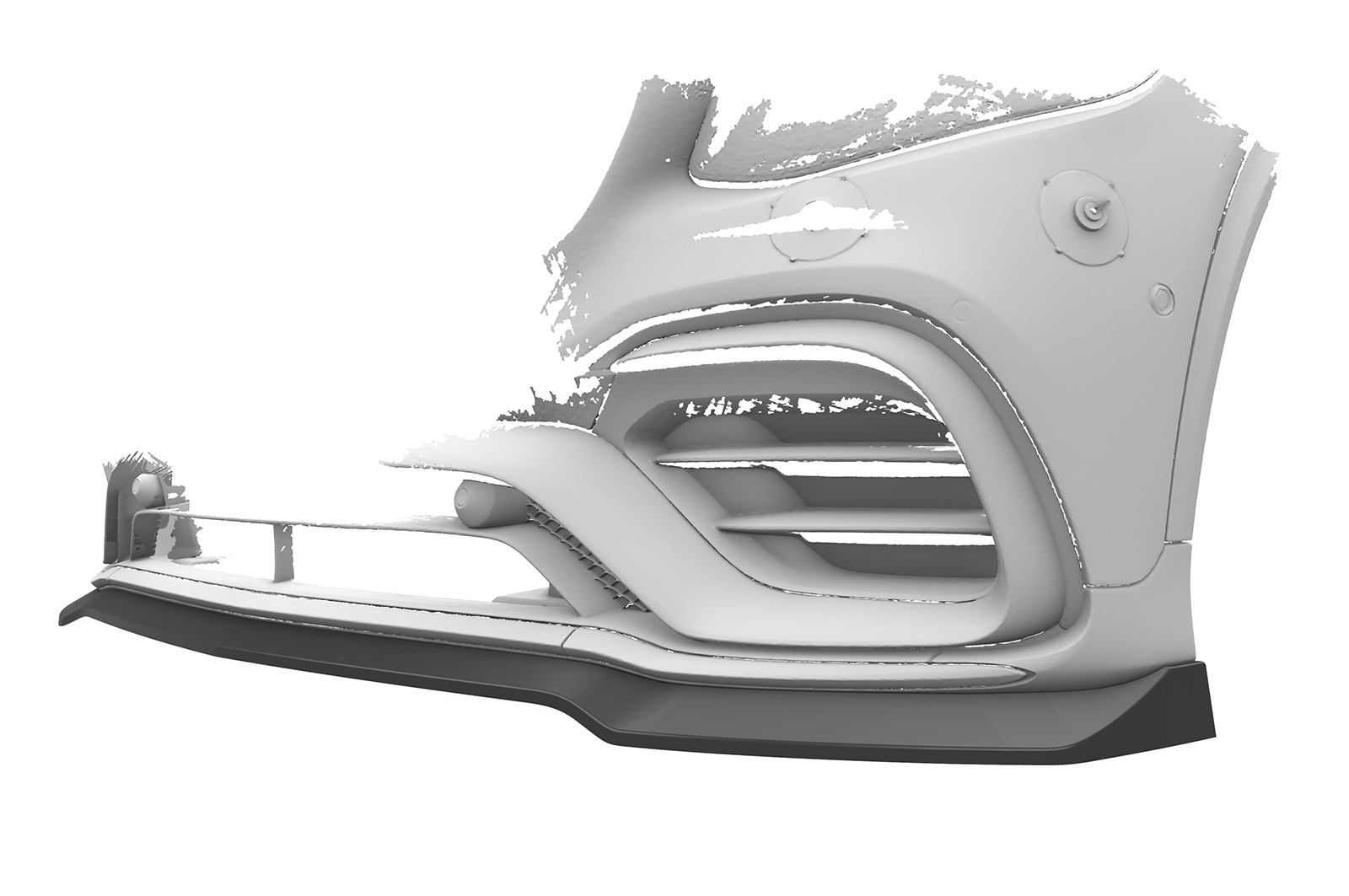 Lame de parechoc avant pour Mercedes-Benz GLC X253 / C253 63 AMG (2015-2022) - Fabriqué en ABS (6 finitions au choix)