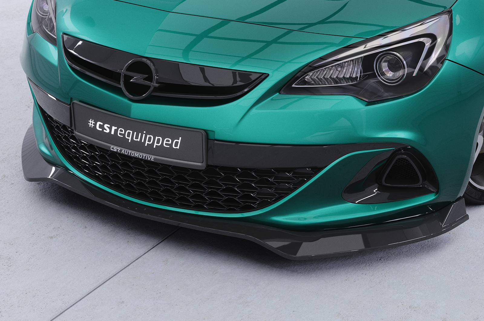 Lame de parechoc avant pour Opel Astra J OPC (06/2012-04/2018) - Fabriqué en ABS (6 finitions au choix)