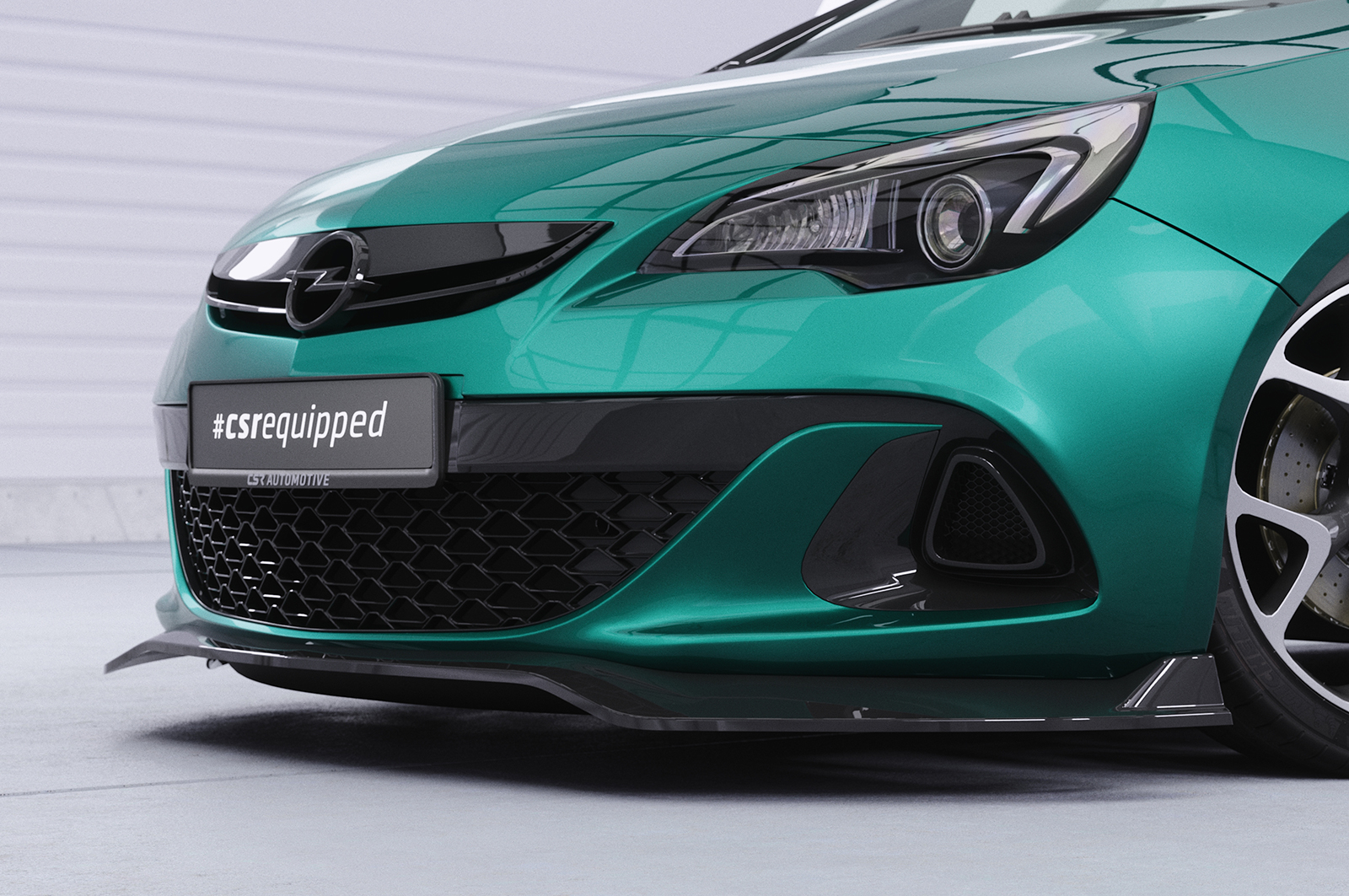 Lame de parechoc avant pour Opel Astra J OPC (06/2012-04/2018) - Fabriqué en ABS (6 finitions au choix)