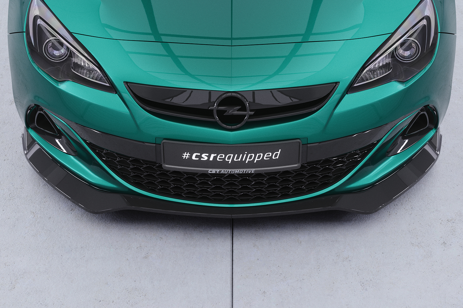 Lame de parechoc avant pour Opel Astra J OPC (06/2012-04/2018) - Fabriqué en ABS (6 finitions au choix)