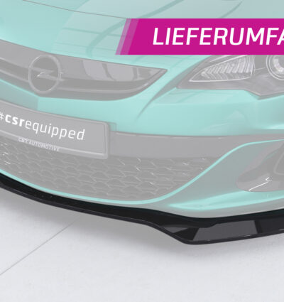 Lame de parechoc avant pour Opel Astra J OPC (06/2012-04/2018) - Fabriqué en ABS (6 finitions au choix)
