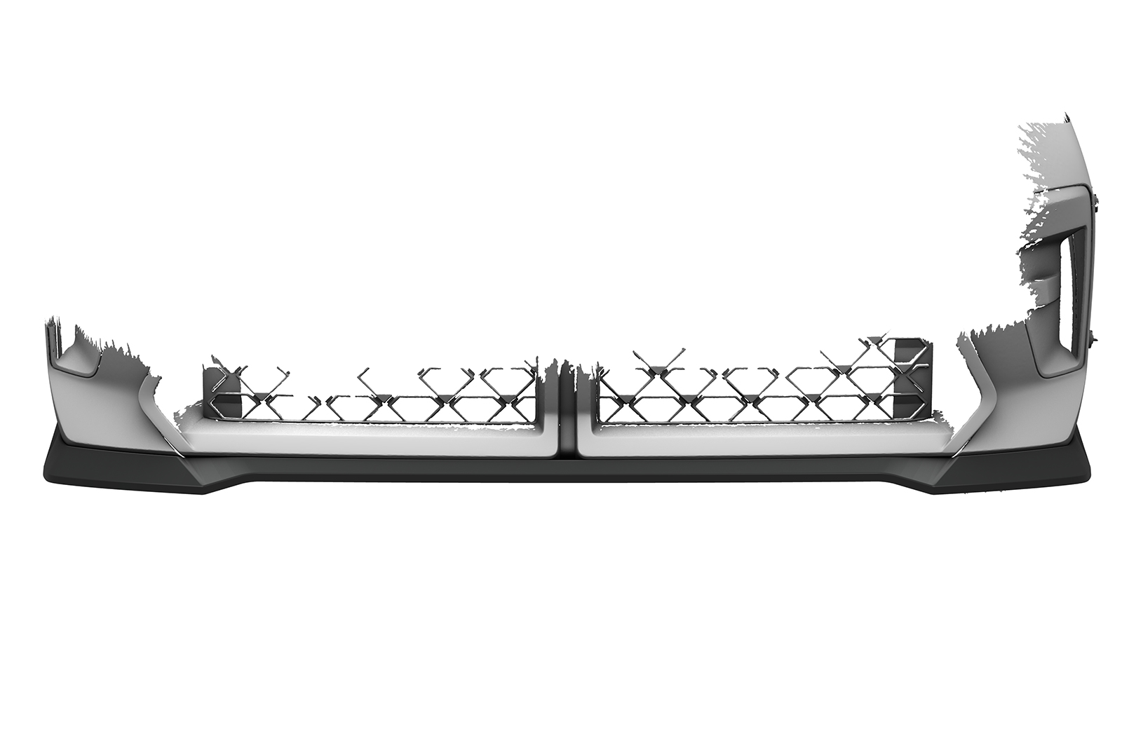 Lame de parechoc avant pour BMW X2 / iX2 (U10) M Sportpaket / M Sportpaket Pro (depuis 2024) - Fabriqué en ABS (6 finitions au choix)