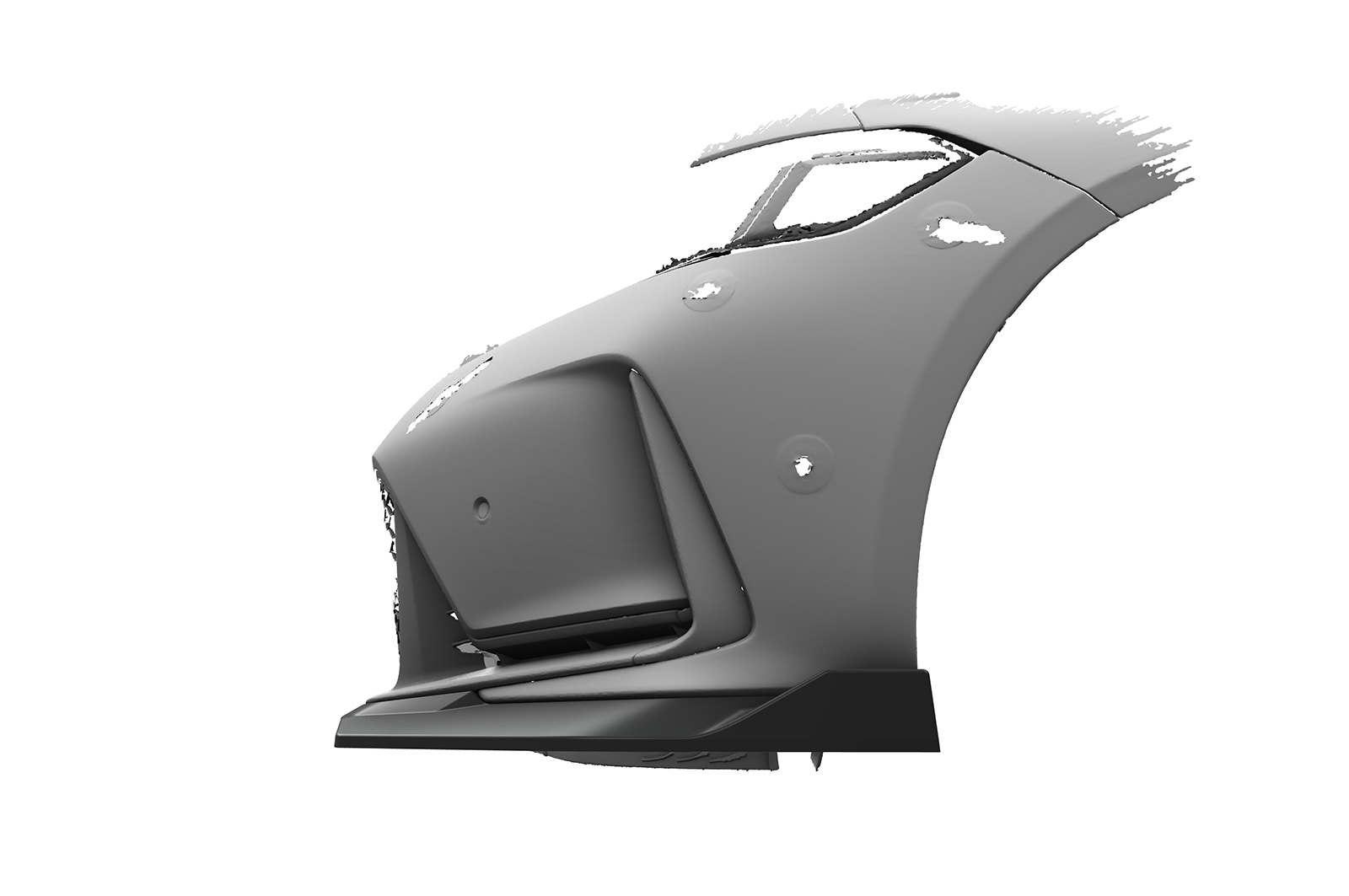 Lame de parechoc avant pour Honda Civic (FL5) Type R (depuis 2022) - Fabriqué en ABS (6 finitions au choix)