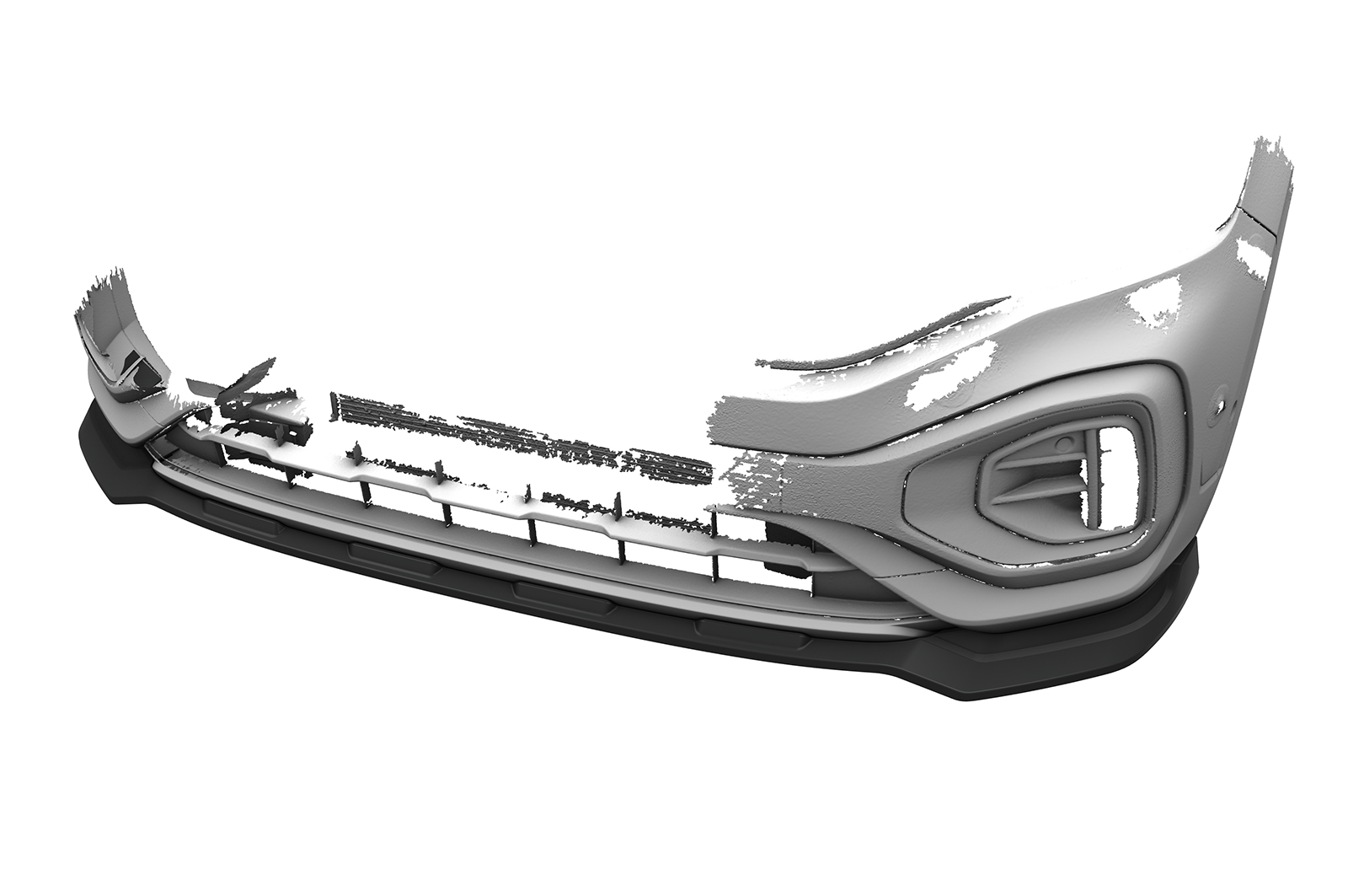 Lame de parechoc avant pour VW R-Roc (Typ A1) R (facelift) (depuis 2022) - Fabriqué en ABS (6 finitions au choix)