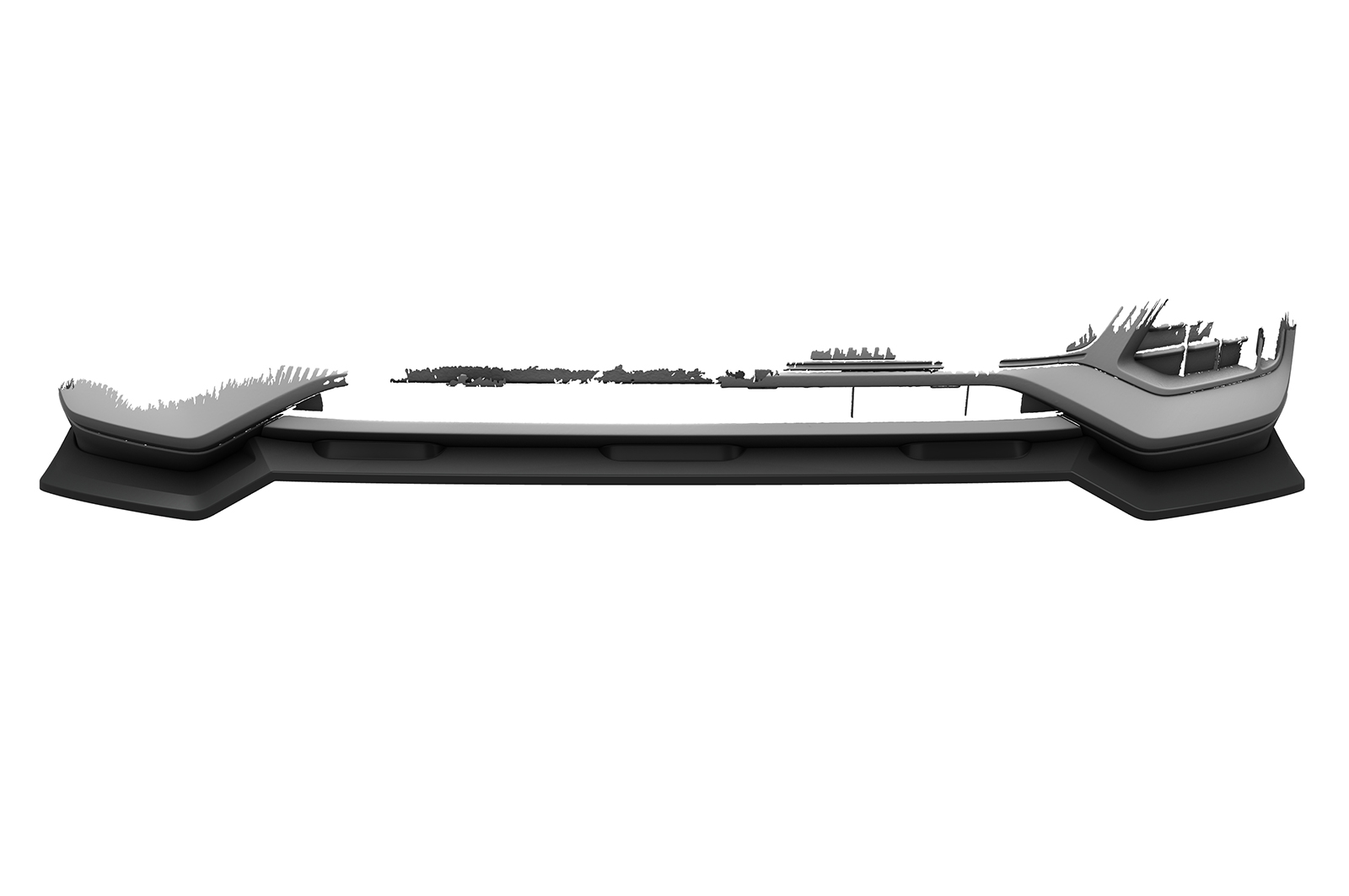 Lame de parechoc avant pour Audi Q8 4M finition de base / facelift (depuis 09/2023) - Fabriqué en ABS (6 finitions au choix)